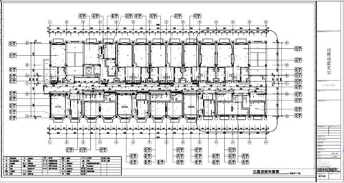 杭州精品酒店室内装饰工程深化设计三层顶面布置图