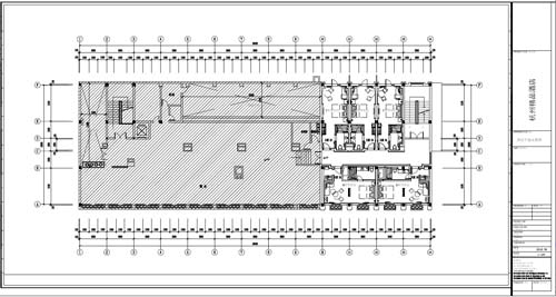 杭州精品酒店室内装饰工程深化设计四层平面布置图