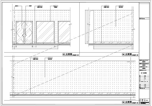 商场深化设计施工图负一层立面图03-04