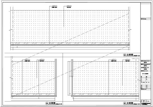 商场深化设计施工图负一层立面图04-05