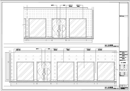商场深化设计施工图负一层立面图08-09