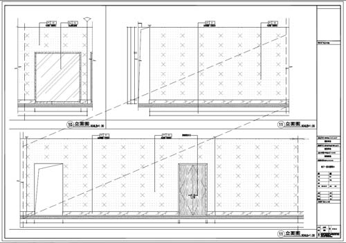 商场深化设计施工图负一层立面图10-11