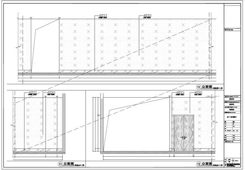 商场深化设计施工图负一层立面图11-12