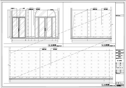 商场深化设计施工图负一层立面图12-14