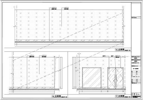 商场深化设计施工图负一层立面图16-17