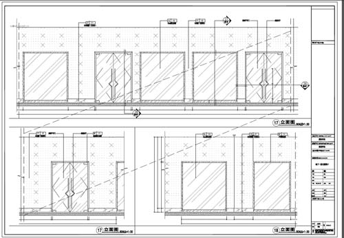 商场深化设计施工图负一层立面图17-18