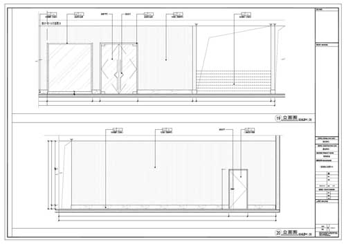 商场深化设计施工图一层立面图19-20