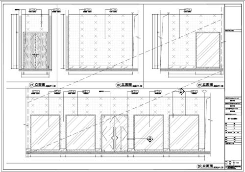 商场深化设计施工图负一层立面图27-29