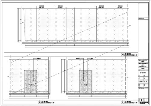 商场深化设计施工图负一层立面图30-31