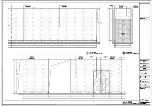 商场深化设计施工图负一层立面图31-33