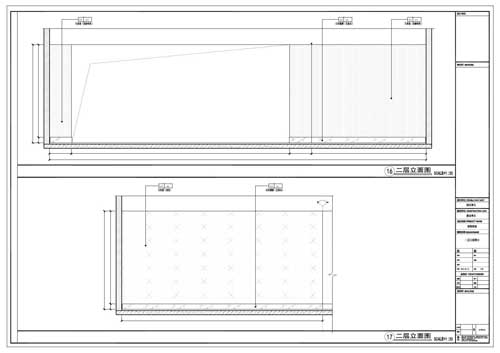 商场深化设计施工图二层立面图16-17
