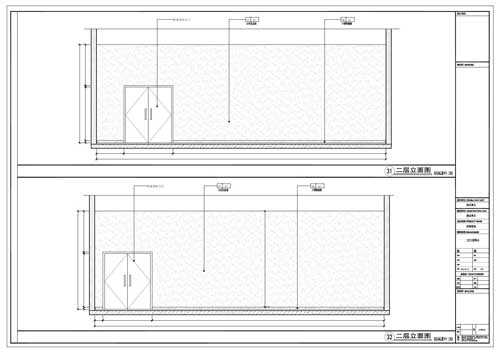 商场深化设计施工图二层立面图31-32