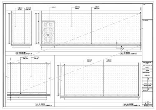 商场深化设计施工图一层立面图52-54