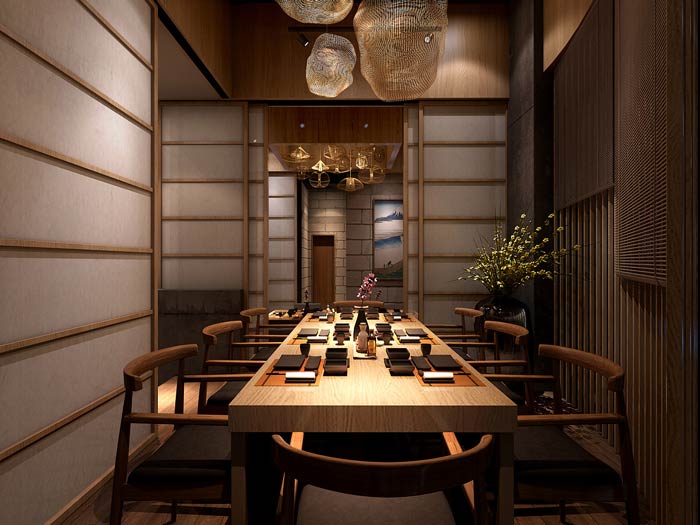 日式料理餐厅装修设计效果图