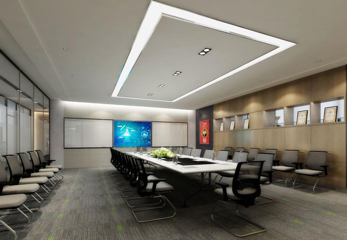 国际贸易企业办公室会议室装修设计效果图