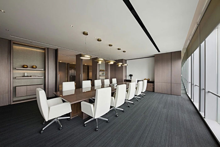 投资企业办公室会议室装修设计效果图