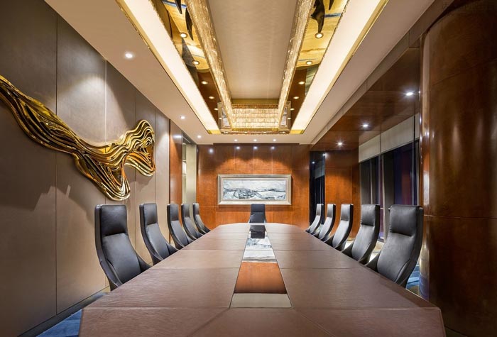 金融控股企业大会议室装修设计效果图