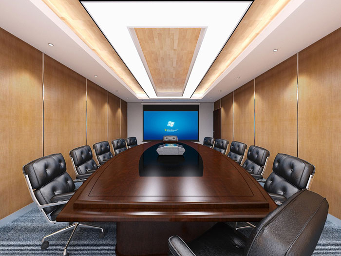 金融办公室会议室装修效果图