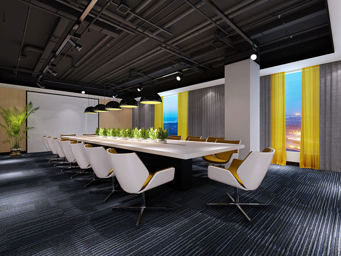 金融办公室会议室装饰设计效果图
